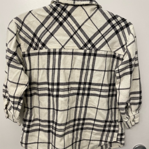 Zara Check Oversized Shirt Size 9 - Picture 3 of 5